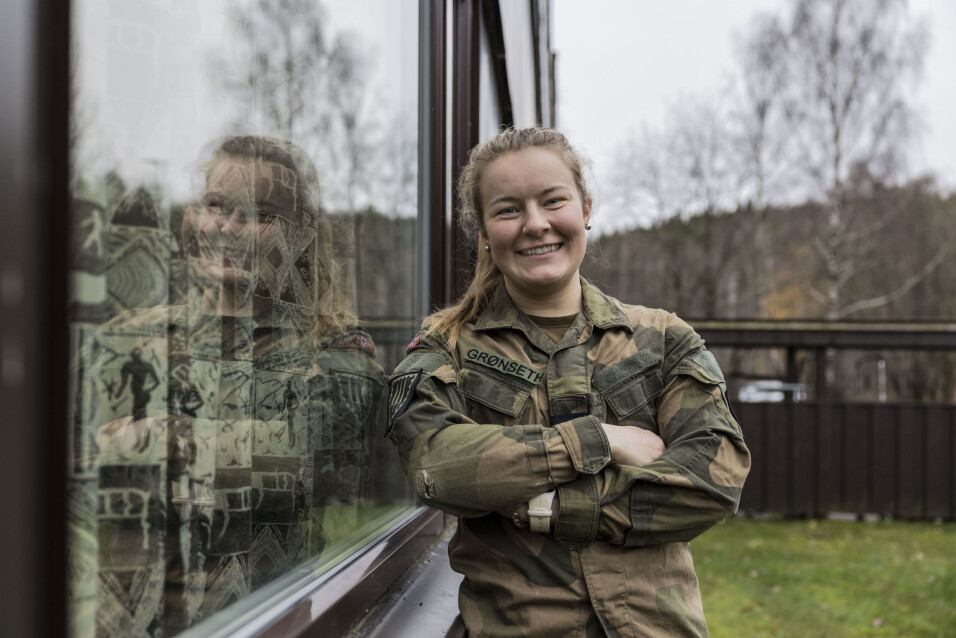 Helene Fossum Grønseth er en av mange kadetter i karantene.