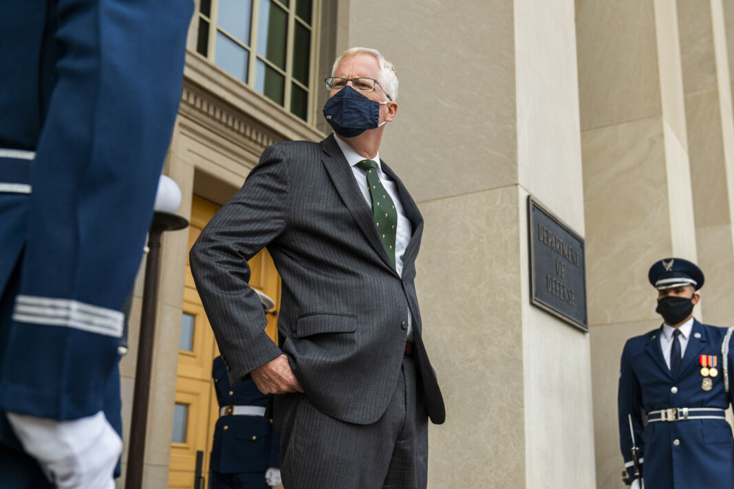 FORSVARSMINISTER: USAs forsvarsminister Christopher Miller sier han vil ha amerikanske soldater hjem. FORSVARSMINISTER: USAs forsvarsminister Christopher Miller sier han vil ha amerikanske soldater hjem.