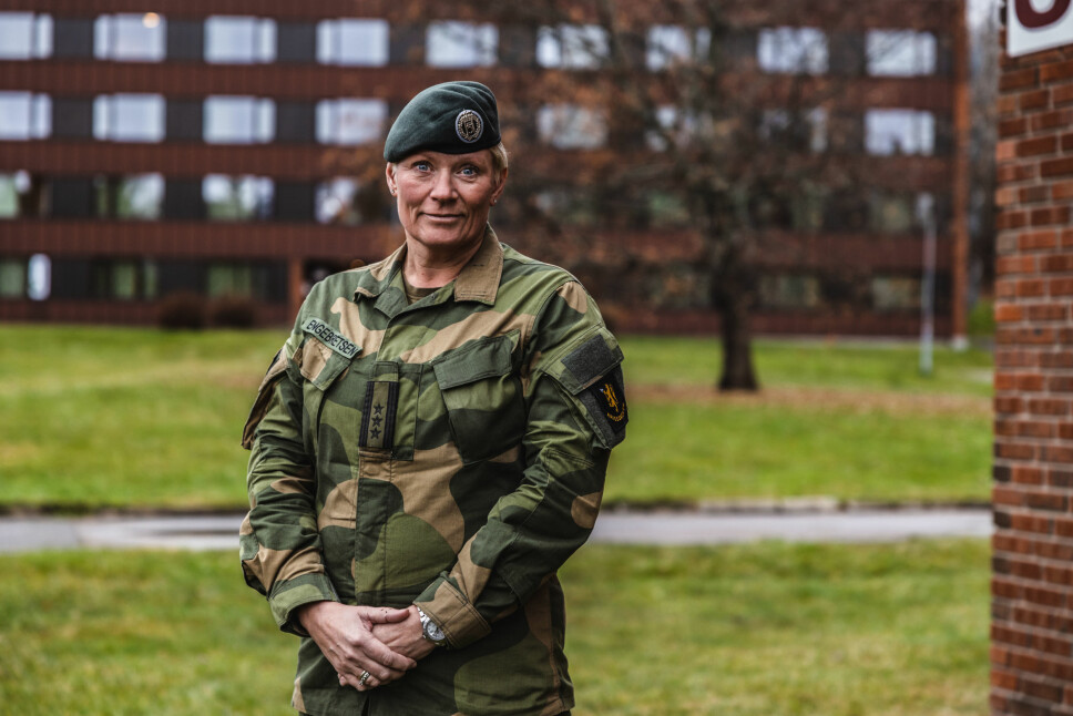 Oberst Sigrid S. Engebretsen-Skaret er sjef på Krigsskolen.