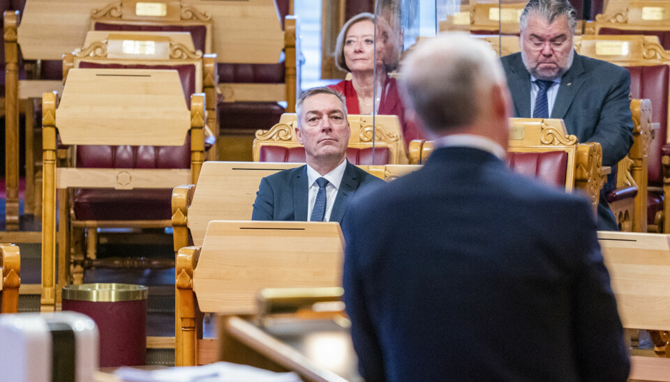 Forsvarsminister Frank Bakke-Jensen under Stortingets muntlige spørretime.