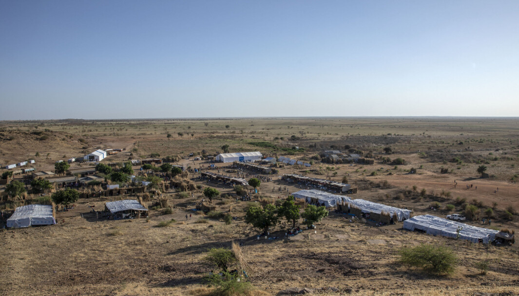 En flyktningleir i østlige Sudan - på grensen til Etiopia. En flyktningleir i østlige Sudan - på grensen til Etiopia.