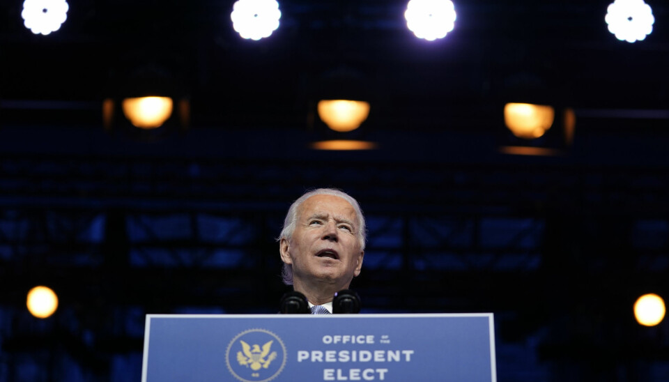 Påtroppende president Joe Biden tar over som president 20. januar.