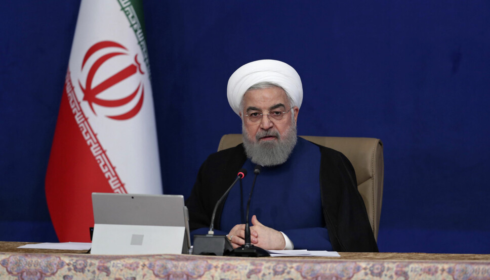 SPENNING: Irans president Hassan Rouhani .