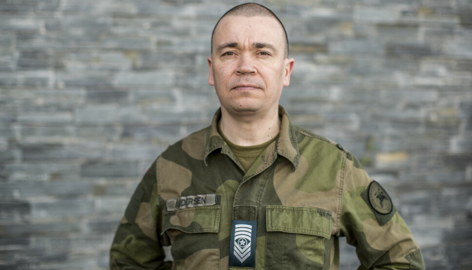 Sersjantmajor Inge Andersen skal ta Høyere befalsutdanning i Estland.