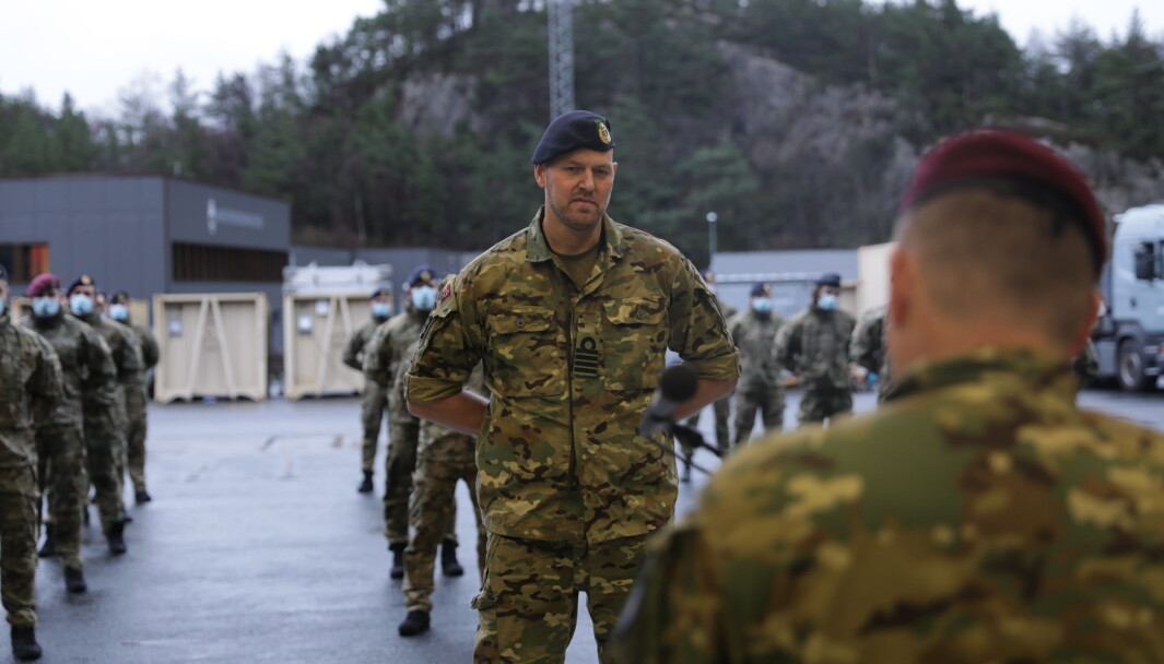 Kommandør Kåre Karlsen overtok som sjef for Marinejegerkommandoen torsdag 3. desember. Kommandør Kåre Karlsen overtok som sjef for Marinejegerkommandoen torsdag 3. desember.