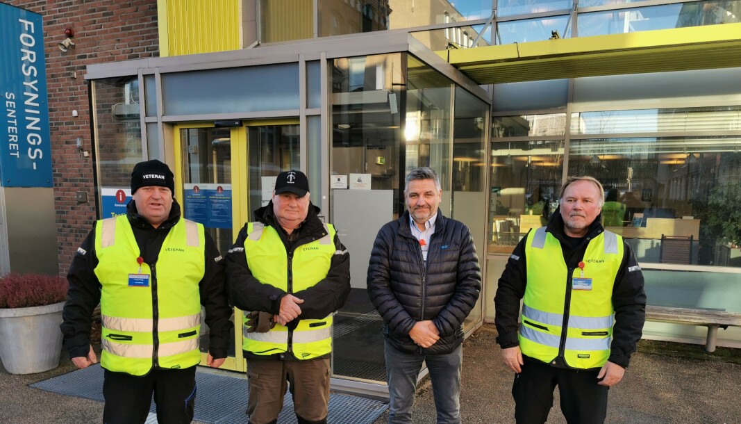 Ernst Ragnar Larsen, Svend Dahle, seksjonsleder sikkerhet Roald Hammer, Arnstein Galåen Aasen Ernst Ragnar Larsen, Svend Dahle, seksjonsleder sikkerhet Roald Hammer, Arnstein Galåen Aasen