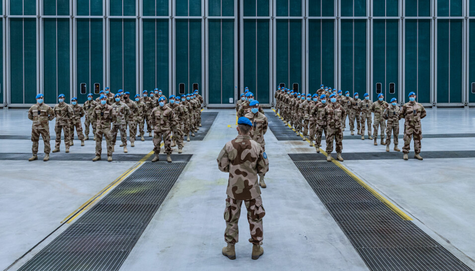Ny kontingent med norske soldater er på vei til FN-oppdrag i ørkenlandet Mali.