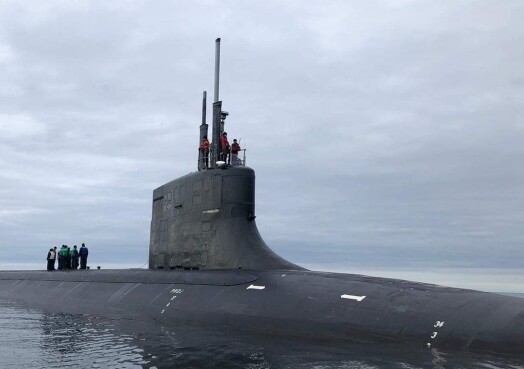 USS Seawolf utenfor Tromsø i August. USS Seawolf utenfor Tromsø i August.