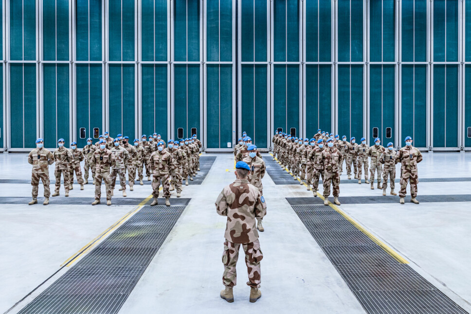 En kontingent med norske soldater står klare til å reise til Mali.