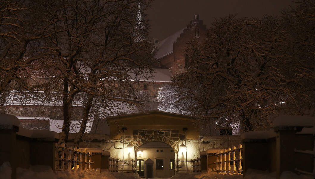 Akershus slott i vinterdrakt i 2018. Akershus slott i vinterdrakt i 2018.