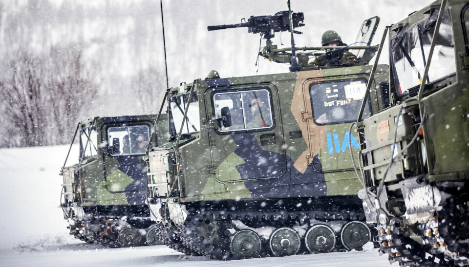 Beltevognene brukes ofte av utenlandske avdelinger under øvelser i Norge.