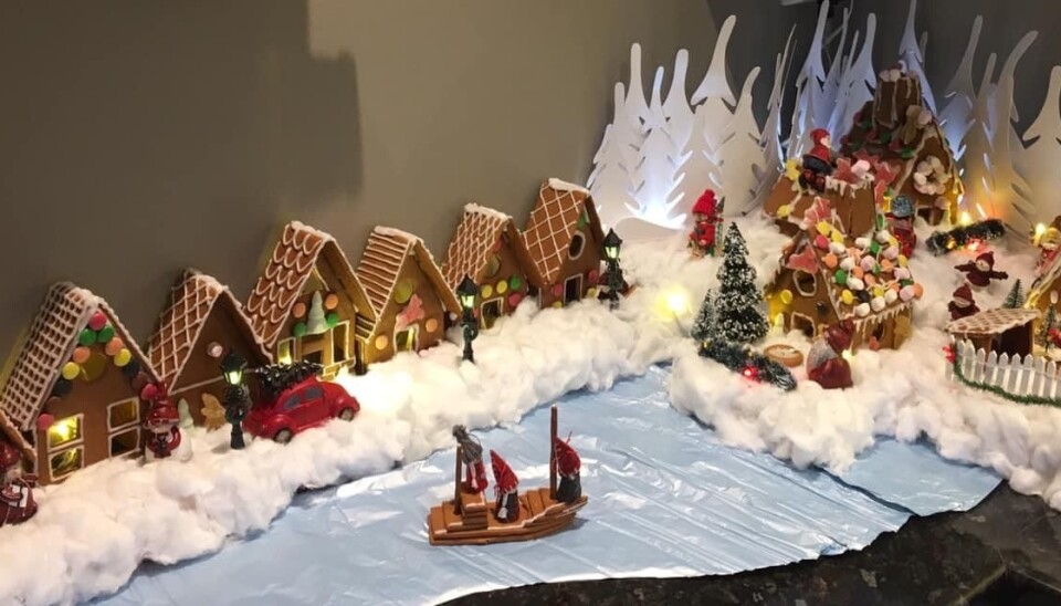 Bryggen i Bergen laget av tidligere skipssjef Daniel Karlsen og familien.