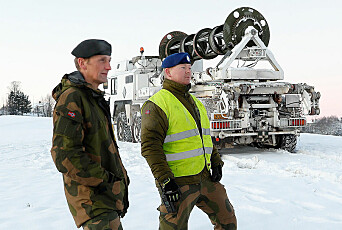 Forsvarssjefen besøkte redningsmannskapene i Gjerdrum-skredet