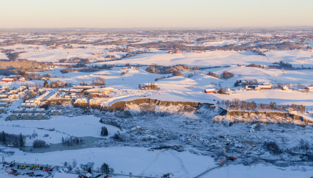 SKREDOMRÅDET: Skredet på Ask i Gjerdrum er det største kvikkleireskredet i Norge i nyere tid. SKREDOMRÅDET: Skredet på Ask i Gjerdrum er det største kvikkleireskredet i Norge i nyere tid.