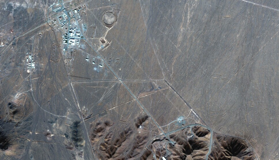 Satelittfoto fra 4. november 2020 viser Irans atomområde. Iranerne sier de trenger uranet til sin forskningsreaktor i hovedstaden Teheran.