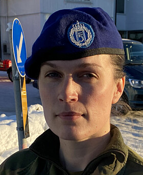 Martine Klock, kompanisjef i Ingeniørbataljonen.