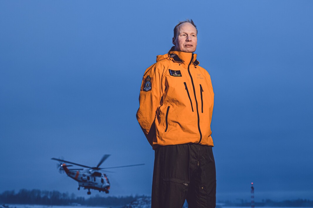 GJERDRUM: Fartøysjef Jurn Van Den Bovenkamp på Sea King i 330-skvadronen, var med å redde 13 mennesker fra leirskredet på Ask i Gjerdrum. GJERDRUM: Fartøysjef Jurn Van Den Bovenkamp på Sea King i 330-skvadronen, var med å redde 13 mennesker fra leirskredet på Ask i Gjerdrum.