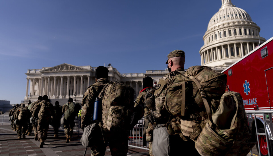 Det har så langt kommet 21.000 soldater fra nasjonalgarden til USAs hovedstad, og det er ventet at antallet øker før innsettelsen av Joe Biden 20. januar.