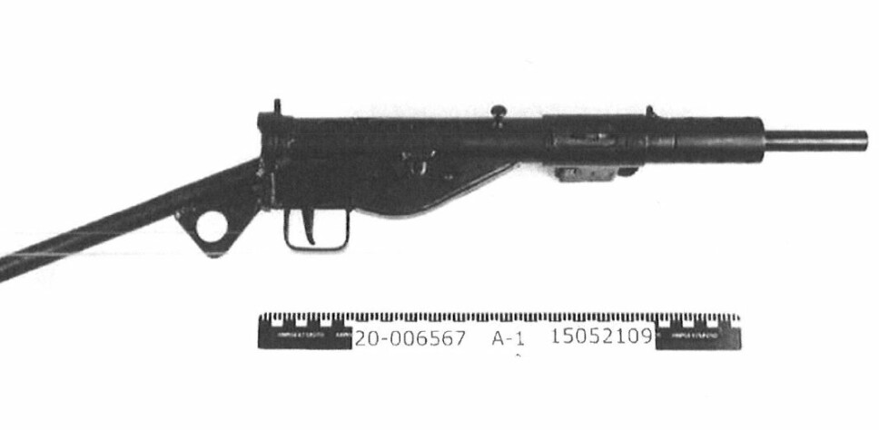 Dette er våpenet som ble beslaglagt etter en politirazzia i Fredrikstad.