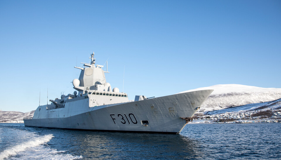 FREGATT: KNM Fridtjof Nansen (bildet) burde helst seilt i norske interesseområder, skriver Oddmund Hammerstad.