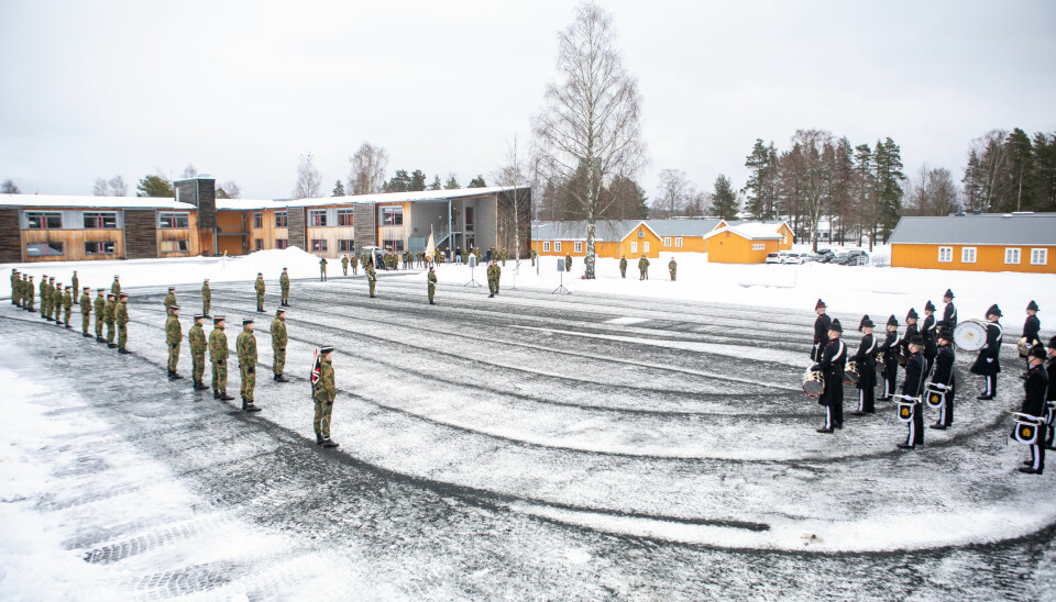 Overføringen av Gardens rekruttskole til Hærens felles rekruttskole tok sted på Terningmoen.