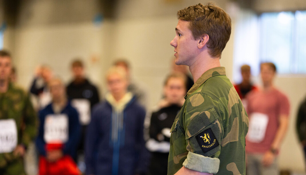 Kadett fra Krigsskolen som puljefører under felles opptak og seleksjon i 2020. Kadett fra Krigsskolen som puljefører under felles opptak og seleksjon i 2020.