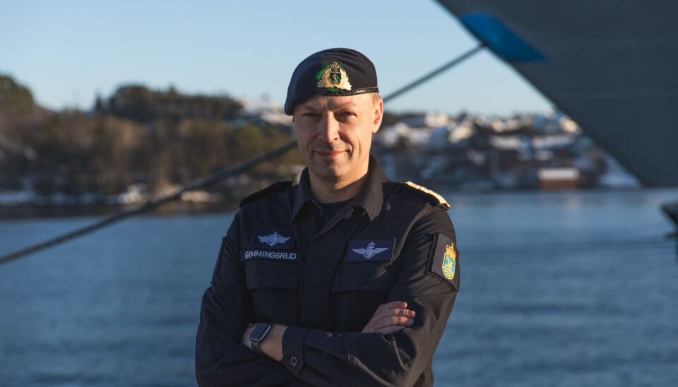 Marinesjef Trond Gimmingsrud er etter hvert blitt fan av smartklokken sin.
