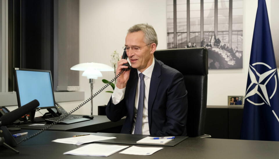 TRANSATLANTISK TELEFONSAMTALE: NATOs generalsekretær Jens Stoltenberg snakket tirsdag for første gang med USAs president Joe Biden etter innsettelsen.