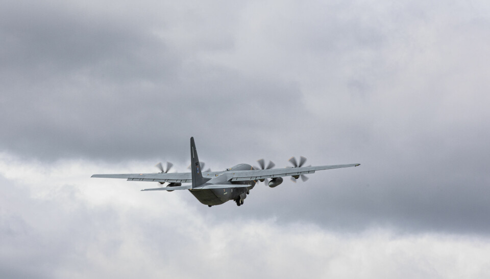 Hercules C-130J i luften. Dette er et illustrasjonsfoto tatt i mai i fjor.