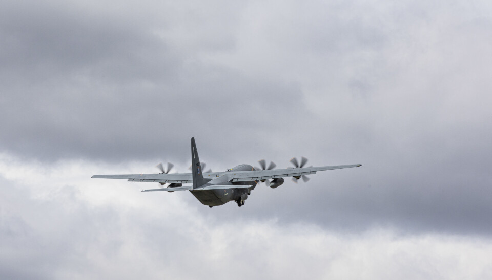 Hercules C-130J i luften. Dette er et illustrasjonsfoto tatt i mai i fjor.