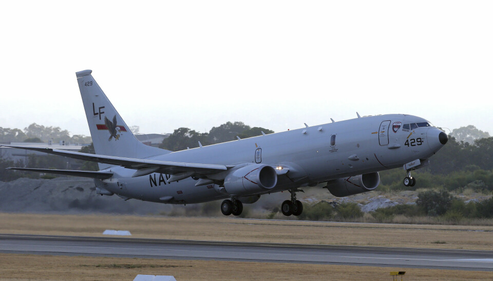 Et amerikansk P-8 Poseidon tar av fra Perth lufthavn i Australia i 2014. Norge har bestilt fem fly av typen.