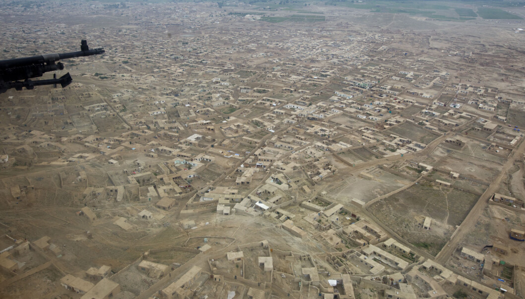 Flybilde av forstedene i Kabul i Afghanistan. Illustrasjonsfotoet er tatt i 2010. Flybilde av forstedene i Kabul i Afghanistan. Illustrasjonsfotoet er tatt i 2010.