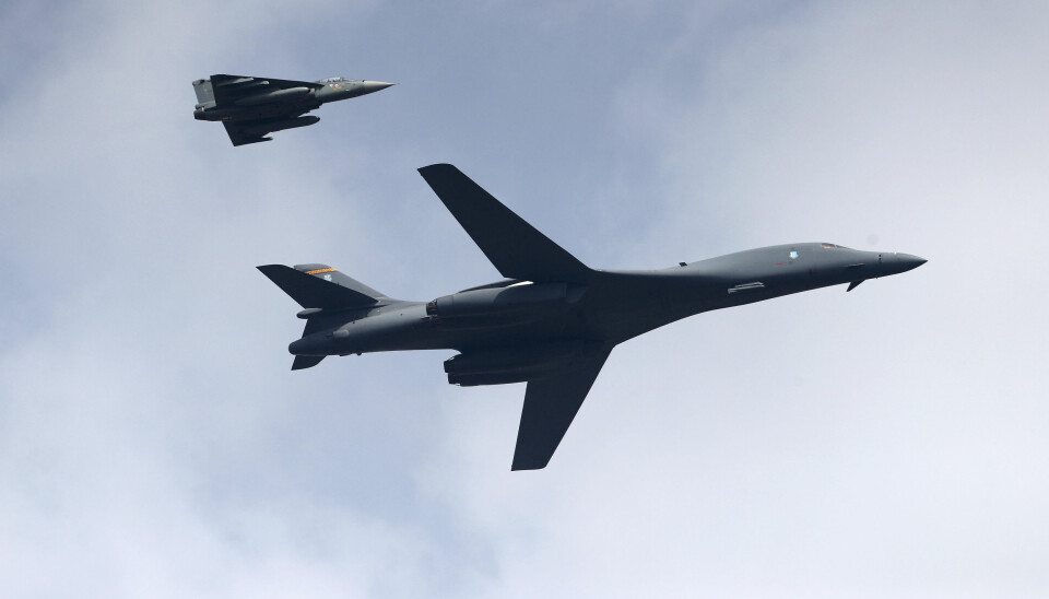 Amerikanske bombefly av denne typen, B-1B Lancer, er nå utplassert på norsk jord. Det bekymrer Russland.