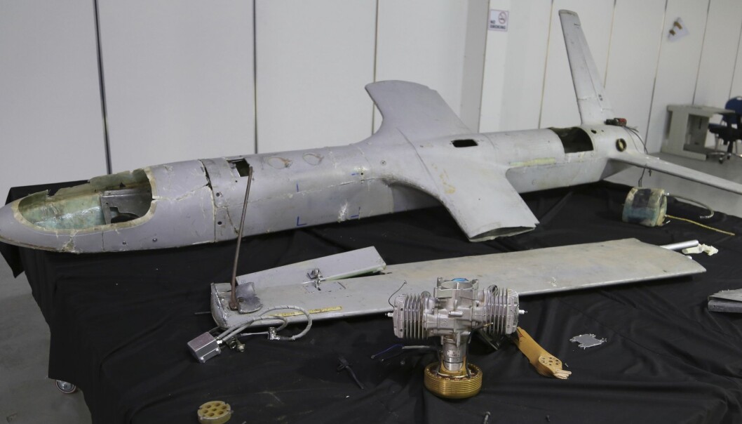 En væpnet drone som ble brukt i et tidligere angrep i Saudi-Arabia.
