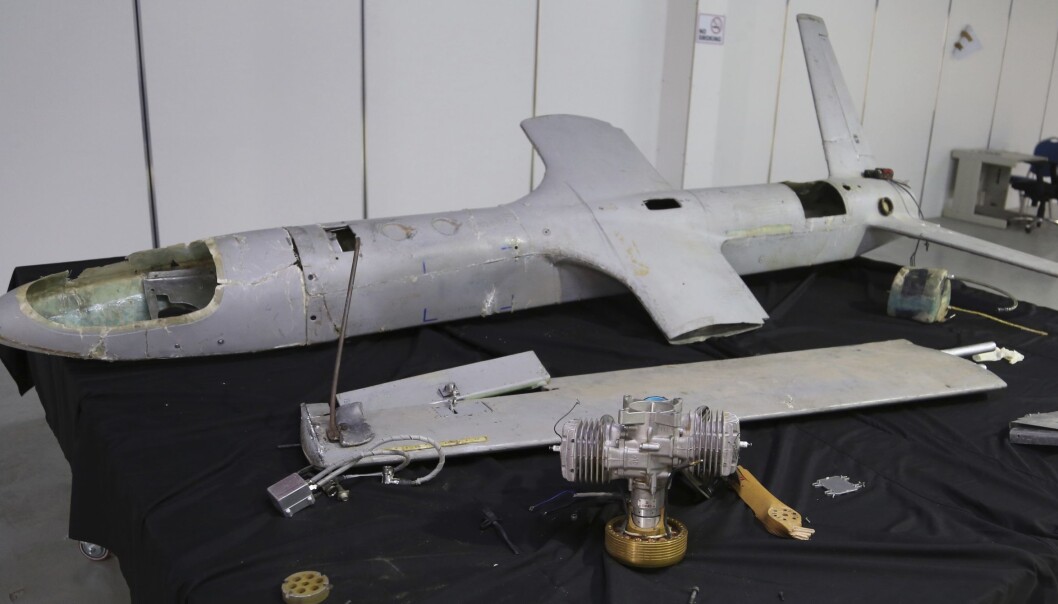 En væpnet drone som ble brukt i et tidligere angrep i Saudi-Arabia. En væpnet drone som ble brukt i et tidligere angrep i Saudi-Arabia.