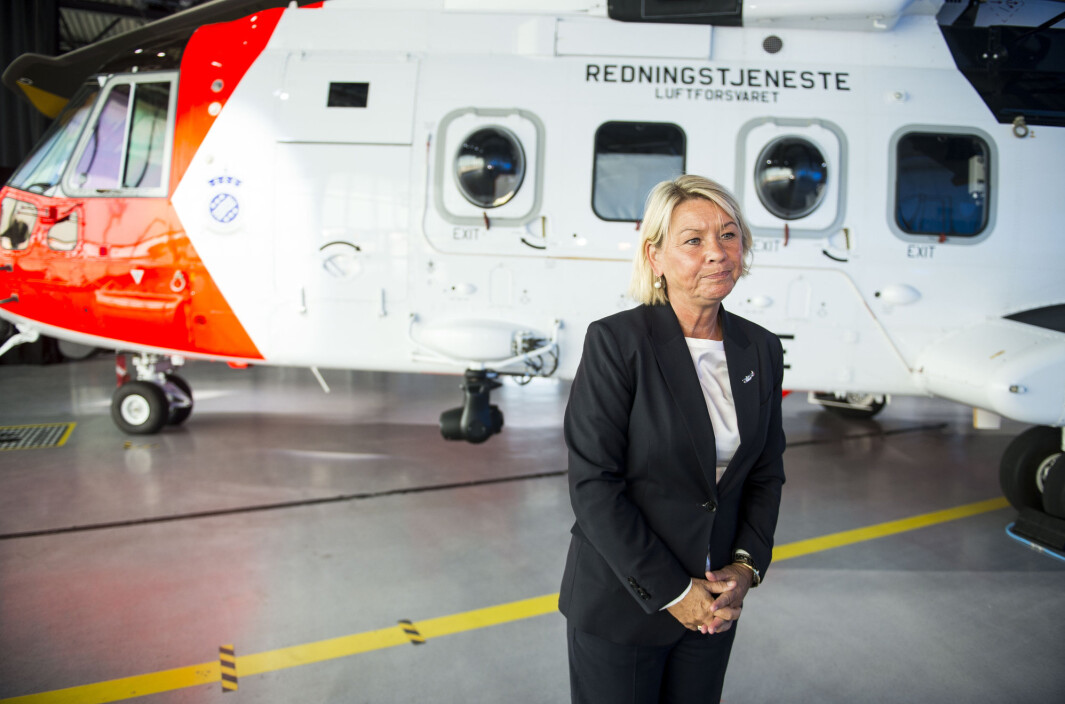 – Med innfasingen av nye redningshelikoptre på basene i Bodø og på Banak vil den sjuende basen i Troms gi en betydelig styrket helikopterkapasitet i nord, sier justis- og beredskapsminister Monica Mæland (H). – Med innfasingen av nye redningshelikoptre på basene i Bodø og på Banak vil den sjuende basen i Troms gi en betydelig styrket helikopterkapasitet i nord, sier justis- og beredskapsminister Monica Mæland (H).