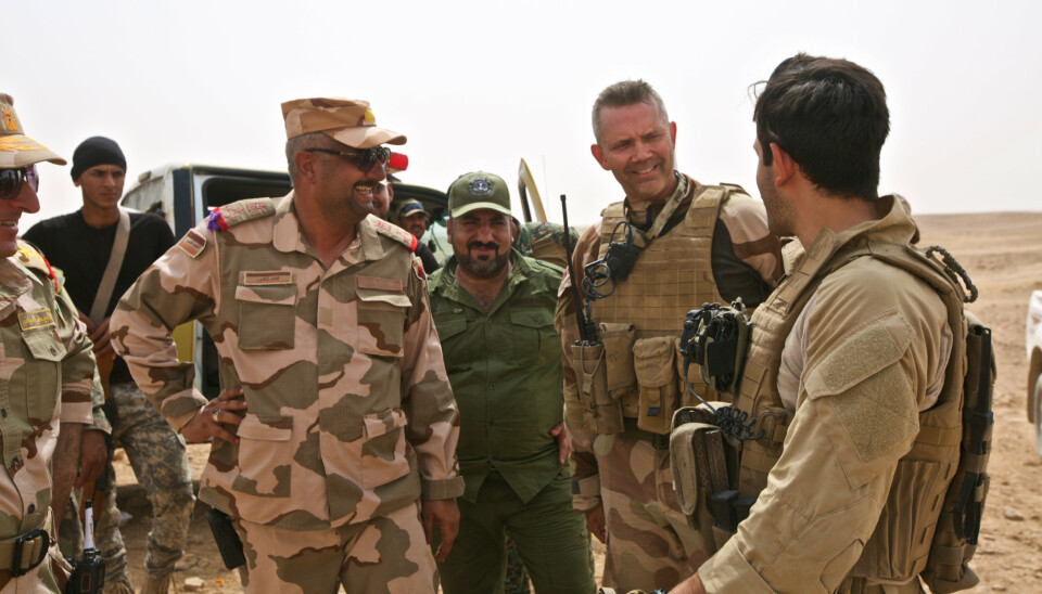 I IRAK: Terje Bruøygard har vært sjef for Telemark bataljon og undervist ved Marine Corps University. Bildet er fra da han ledet det norske bidraget i Irak i 2017.