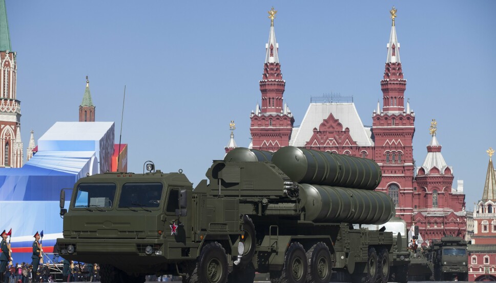 MISSILER: Russiske S-400 luftvernmissiler vises frem i Moskva i 2013.