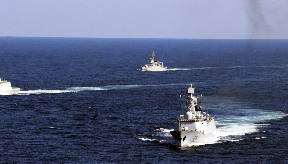SØTKINAHAVET: Kinesiske marinefartøy under en øvelse i Sørkinahavet i 2012.