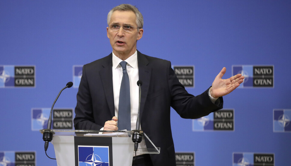 NATO 2030: Natos generalsekretær Jens Stoltenberg under en pressekonferanse 15. februar, der han la frem sine forslag til endringer av Nato. Prosjektet har han kalt Nato 2030.