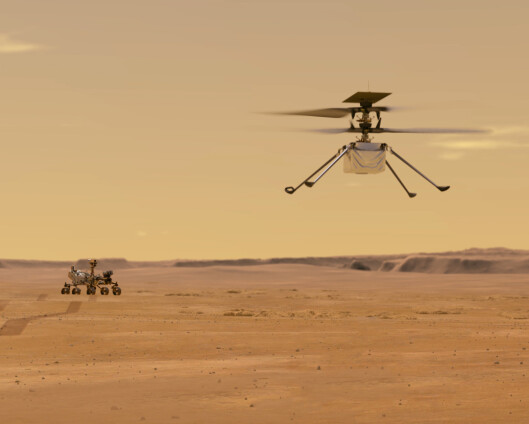 Mars-helikopteret har meldt seg