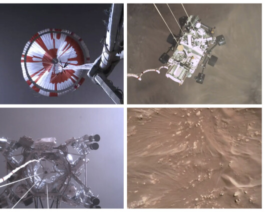 Nasa publiserer første video av robotlanding på Mars
