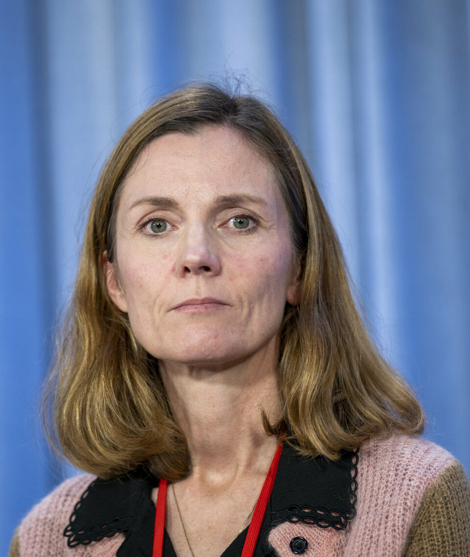 MOST: FFI-forsker Kari Røren Strand presenterer Forsvarets undersøkelse om mobbing og seksuell trakassering.