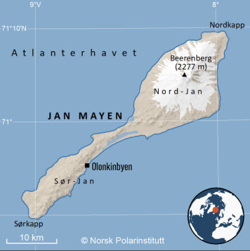Jan Mayen ligger 550 kilometer nordøst for Island og omtrent 1000 kilometer unna fastlands-Norge. Jan Mayen ligger 550 kilometer nordøst for Island og omtrent 1000 kilometer unna fastlands-Norge.