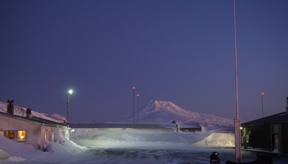 Forsvarets stasjon på Jan Mayen - drøyt 1000 kilometer unna fastlands-Norge.