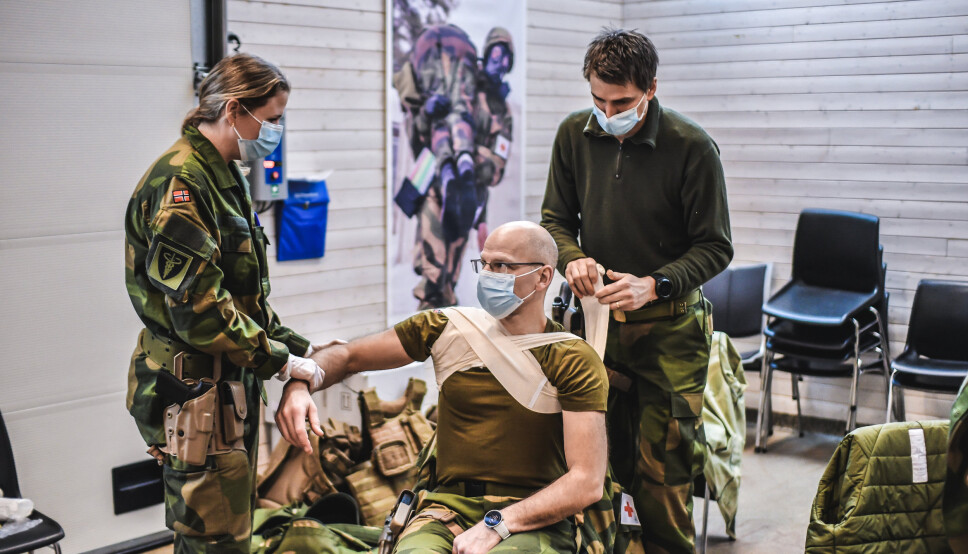 OPPLÆRING: Personell fra Forsvarets sanitet (FSAN) reiser til Afghanistan i mars 2021. Der skal de erstatte nordmennene på feltsykehuset i Kabul.
