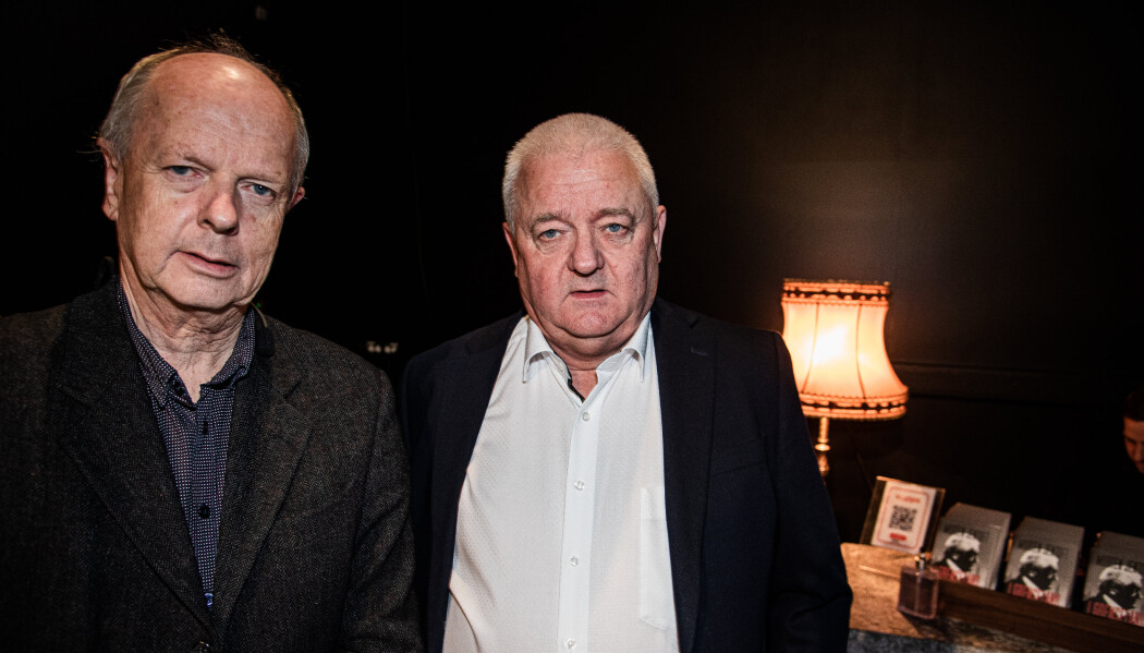 SKUFFET: Frode Berg er svært skuffet over at innholdet i EOS-utvalgets rapport om etterretningsoperasjonen blir holdt hemmelig. Her sammen med NRK-journalist og forfatter Morten Jentoft. SKUFFET: Frode Berg er svært skuffet over at innholdet i EOS-utvalgets rapport om etterretningsoperasjonen blir holdt hemmelig. Her sammen med NRK-journalist og forfatter Morten Jentoft.