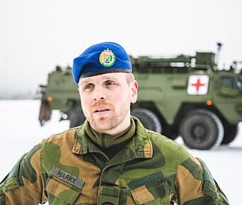 Sjefssersjant Michel Johan Markx i kompani 3, sanitetsbataljonen. Sjefssersjant Michel Johan Markx i kompani 3, sanitetsbataljonen.