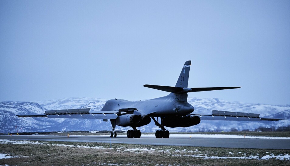 USA opererer ikke inn og ut ifra Norge med ubåter, marinesoldater, strategiske bombefly og maritime patruljefly uten tillatelse, skriver Tormod Heier. Her ser vi B-1B «Lancer» bombefly på Ørland flystasjon.