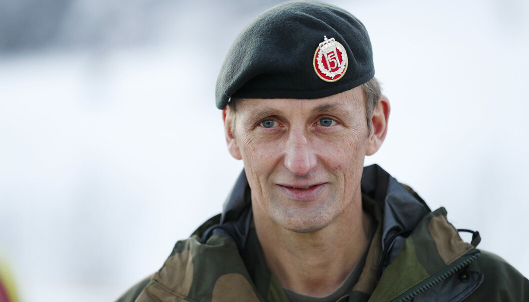 Forsvarssjef General Eirik Kristoffersen på Gjerdrum. Forsvarssjef General Eirik Kristoffersen på Gjerdrum.
